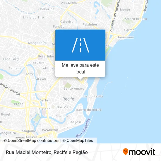 Rua Maciel Monteiro mapa