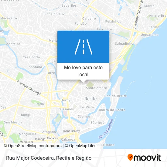 Rua Major Codeceira mapa
