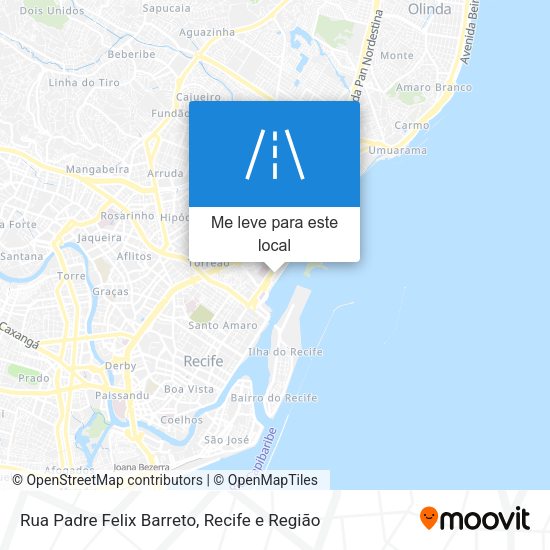 Rua Padre Felix Barreto mapa