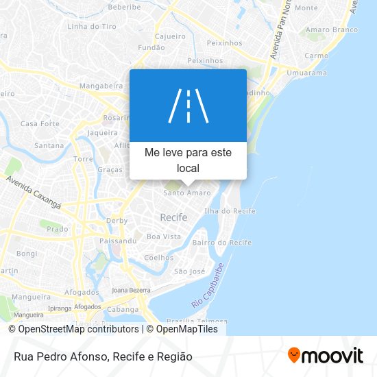 Rua Pedro Afonso mapa