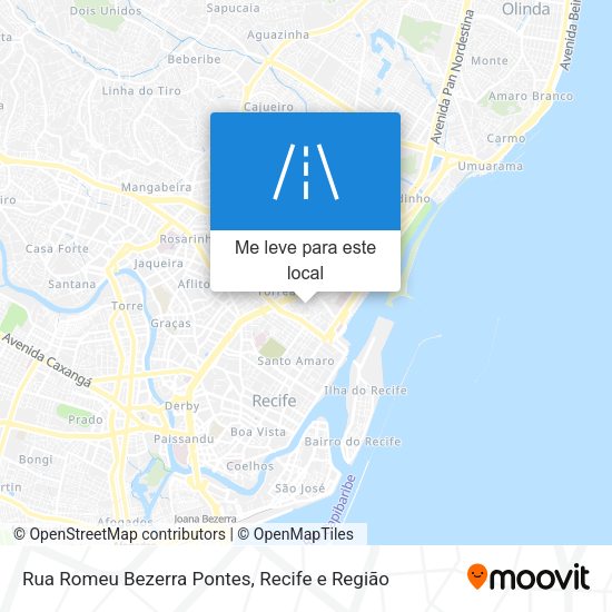 Rua Romeu Bezerra Pontes mapa