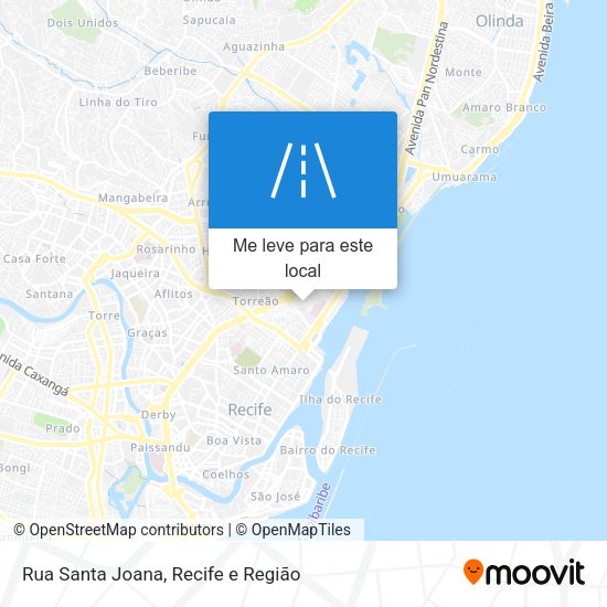 Rua Santa Joana mapa