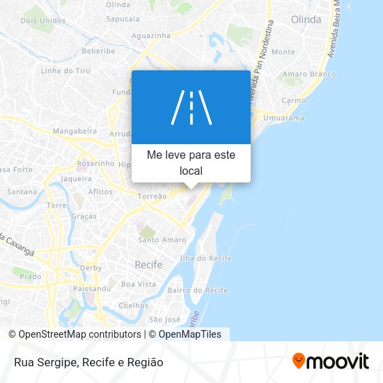Rua Sergipe mapa