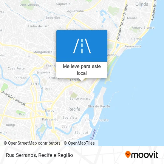 Rua Serranos mapa