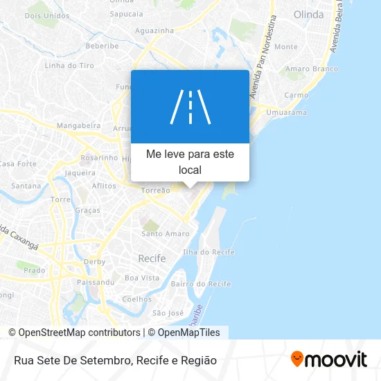 Rua Sete De Setembro mapa