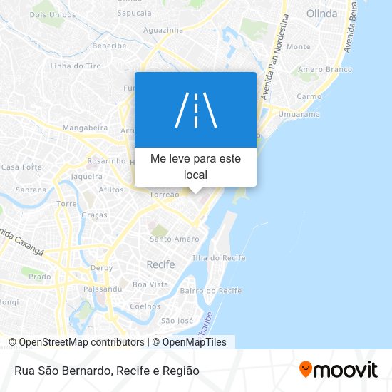 Rua São Bernardo mapa