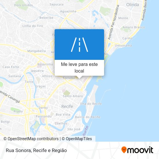 Rua Sonora mapa