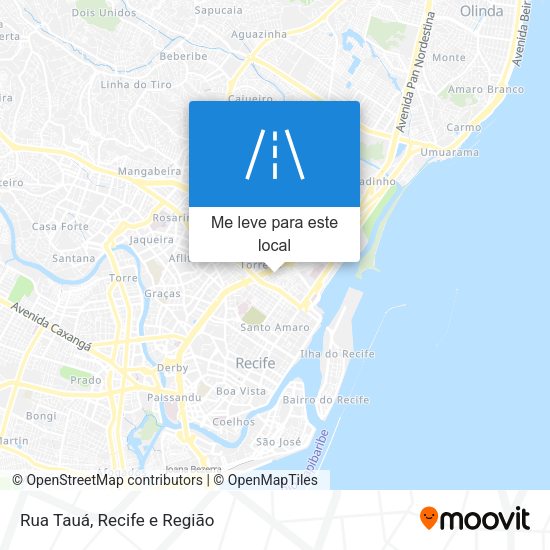 Rua Tauá mapa