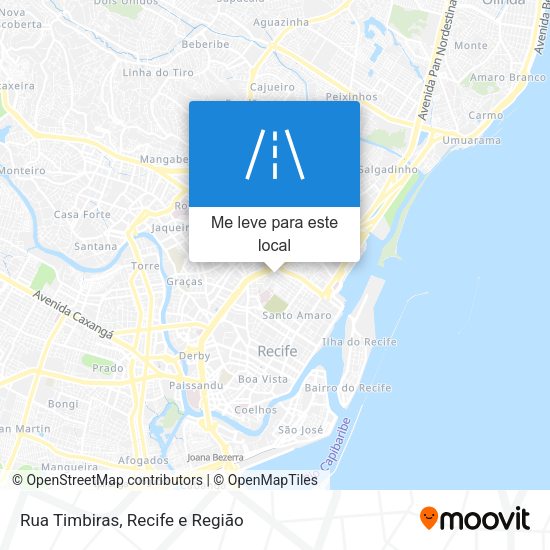 Rua Timbiras mapa
