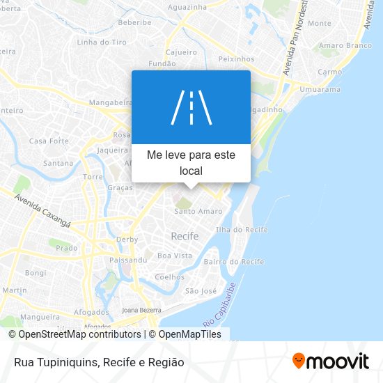 Rua Tupiniquins mapa
