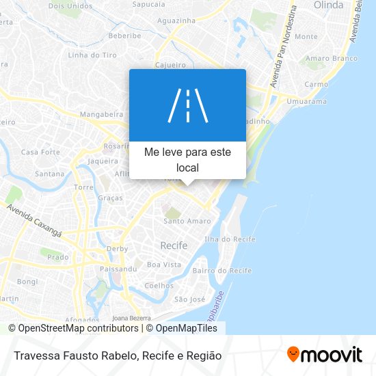 Travessa Fausto Rabelo mapa