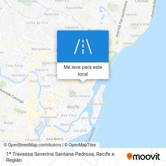 1ª Travessa Severina Santana Pedrosa mapa