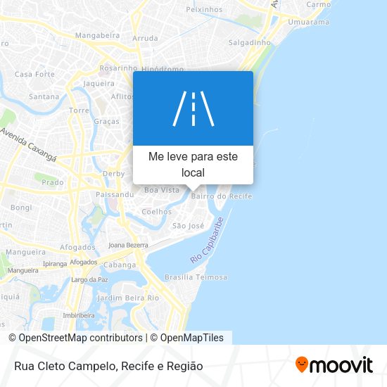 Rua Cleto Campelo mapa