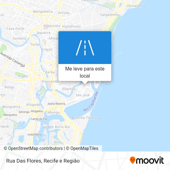 Rua Das Flores mapa