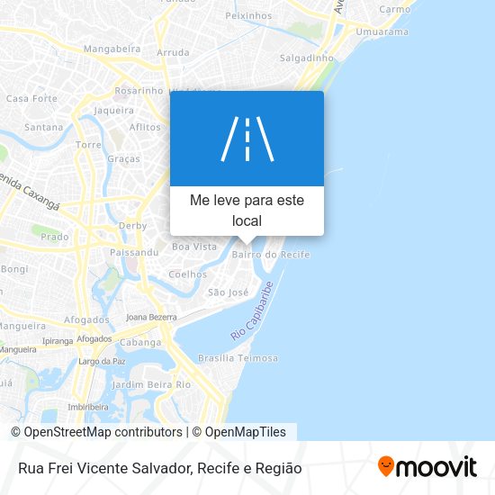 Rua Frei Vicente Salvador mapa