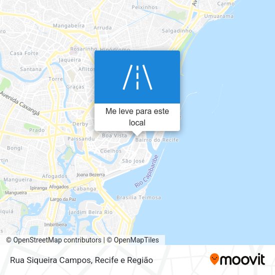 Rua Siqueira Campos mapa