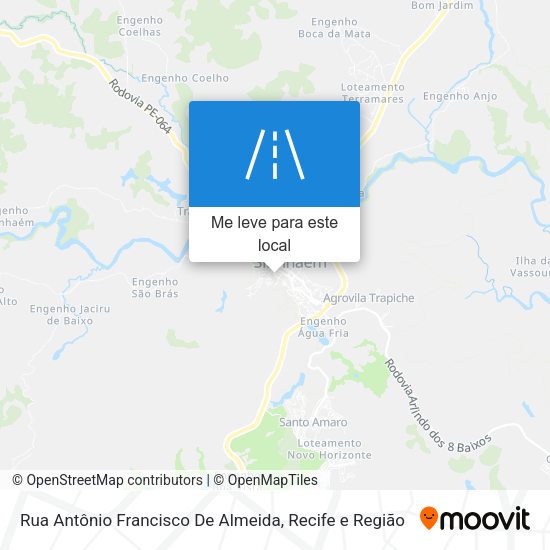 Rua Antônio Francisco De Almeida mapa