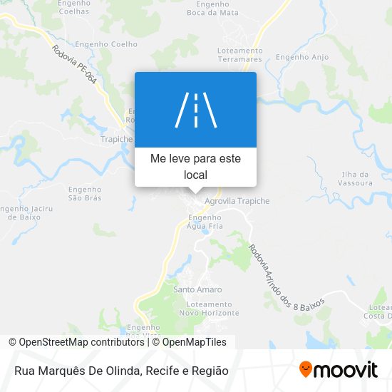 Rua Marquês De Olinda mapa