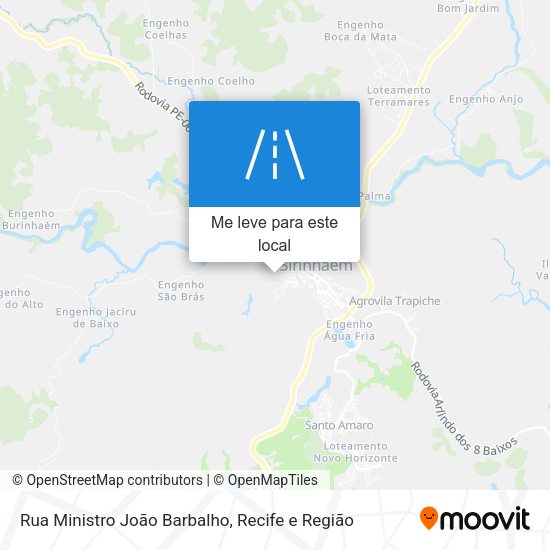 Rua Ministro João Barbalho mapa