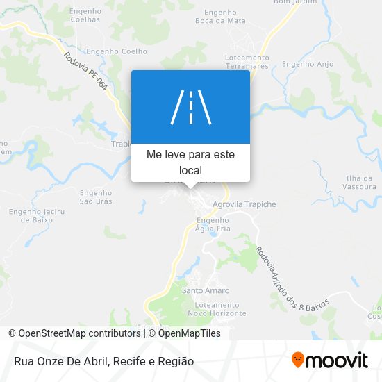 Rua Onze De Abril mapa