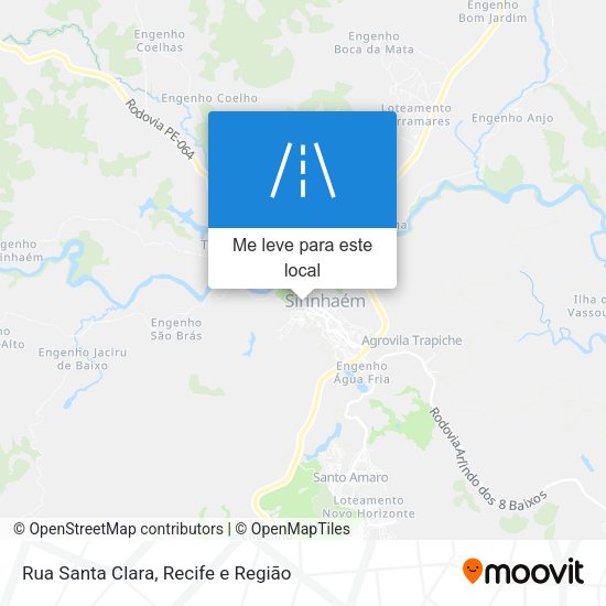 Rua Santa Clara mapa
