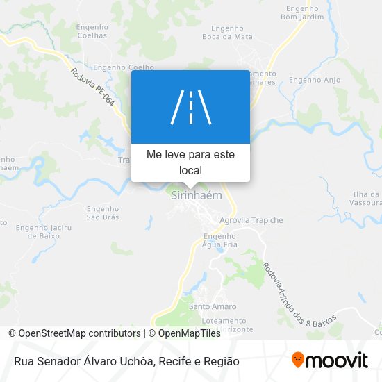 Rua Senador Álvaro Uchôa mapa