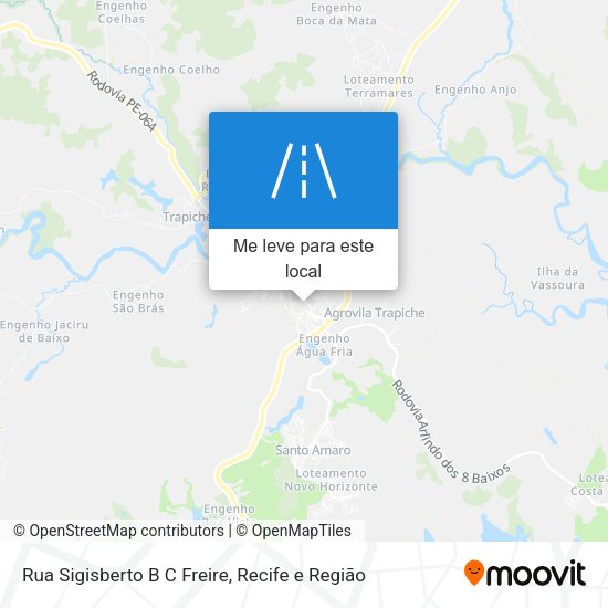 Rua Sigisberto B C Freire mapa