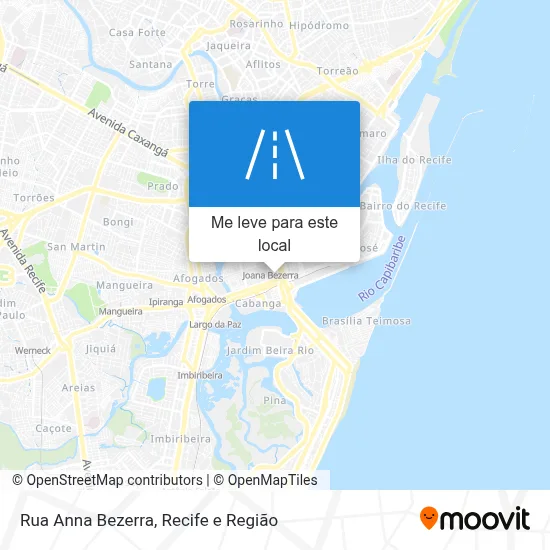 Rua Anna Bezerra mapa