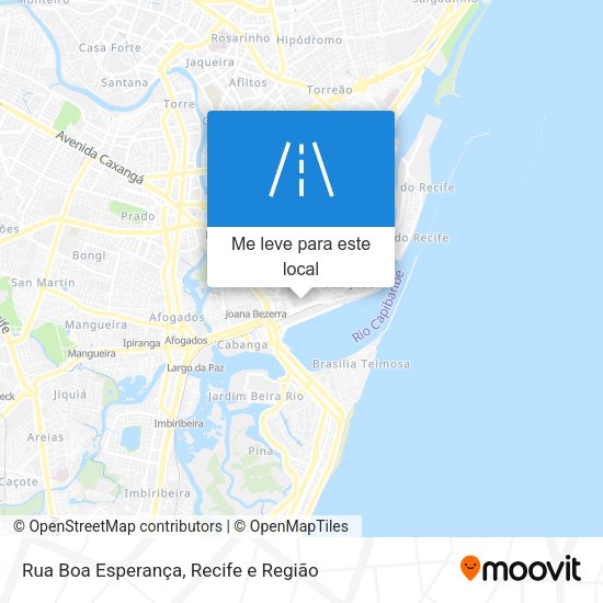 Rua Boa Esperança mapa