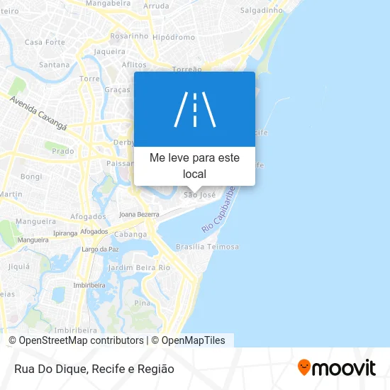 Rua Do Dique mapa
