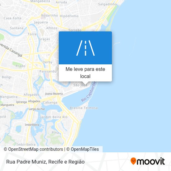 Rua Padre Muniz mapa