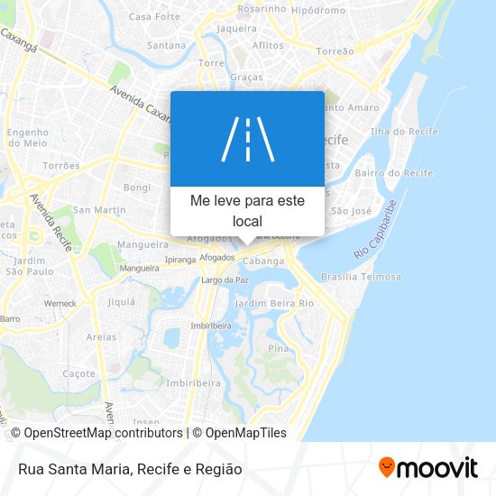 Rua Santa Maria mapa