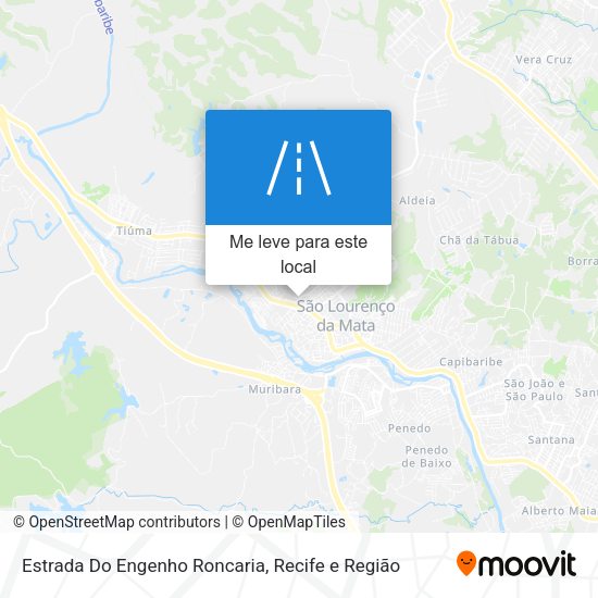 Estrada Do Engenho Roncaria mapa