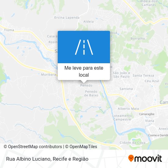Rua Albino Luciano mapa