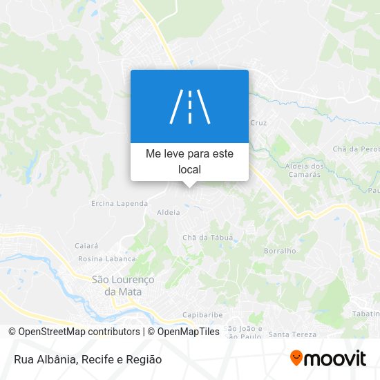 Rua Albânia mapa