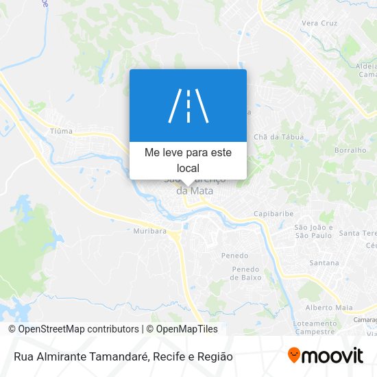 Rua Almirante Tamandaré mapa