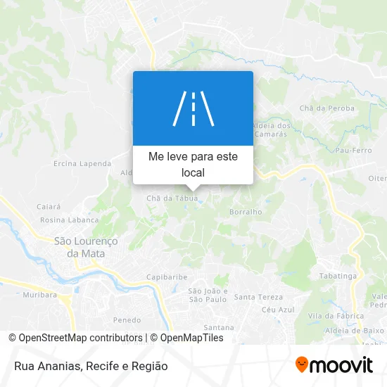 Rua Ananias mapa