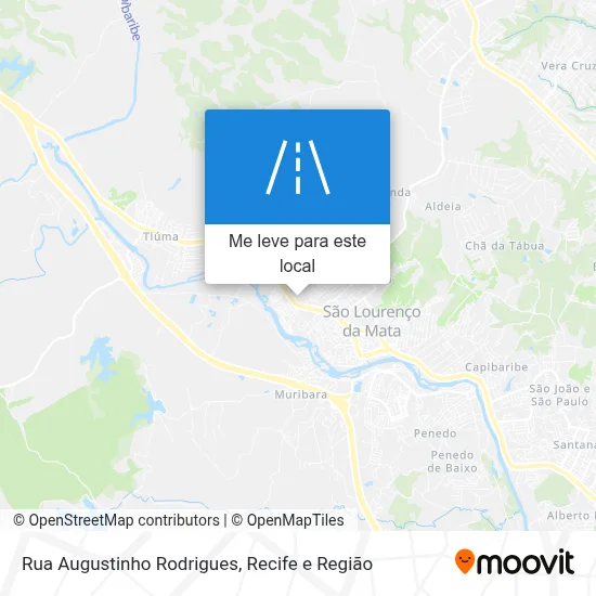 Rua Augustinho Rodrigues mapa