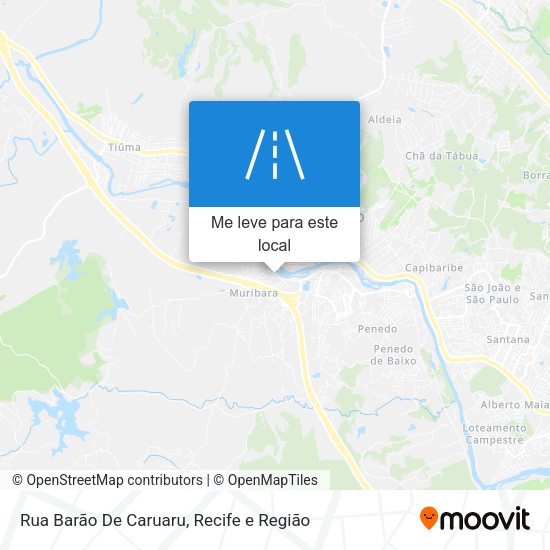 Rua Barão De Caruaru mapa