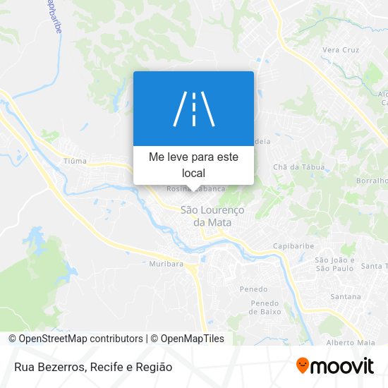 Rua Bezerros mapa