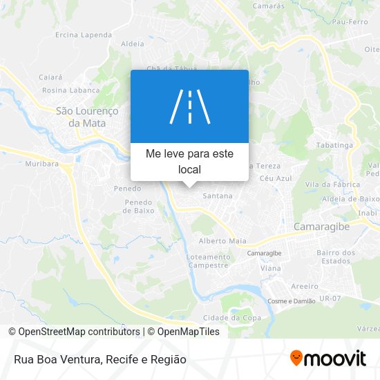 Rua Boa Ventura mapa