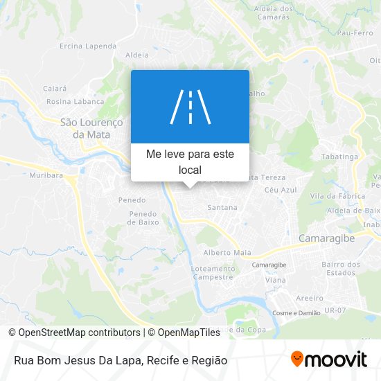 Rua Bom Jesus Da Lapa mapa