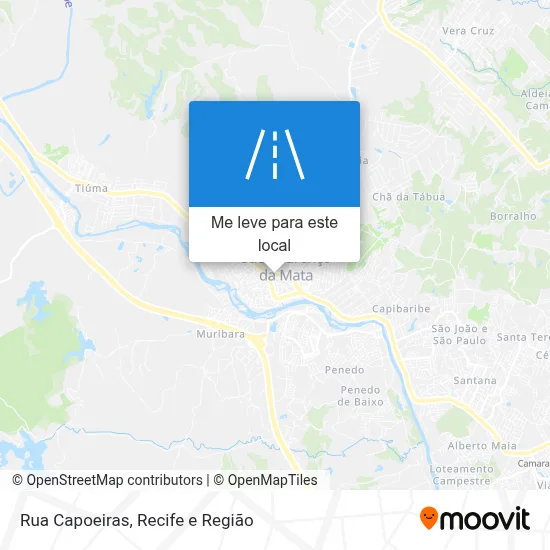 Rua Capoeiras mapa
