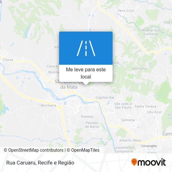 Rua Caruaru mapa
