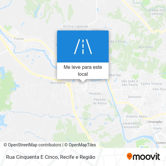 Rua Cinquenta E Cinco mapa
