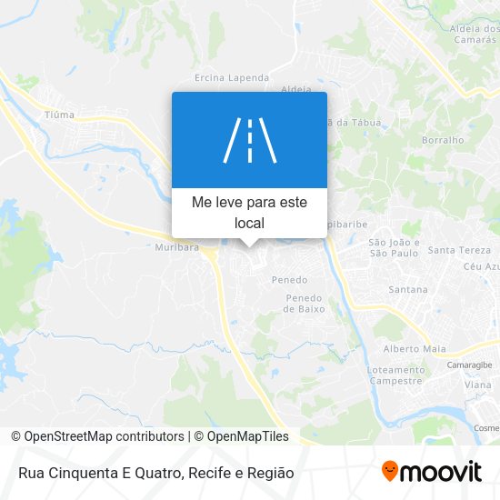 Rua Cinquenta E Quatro mapa