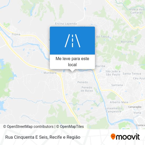 Rua Cinquenta E Seis mapa