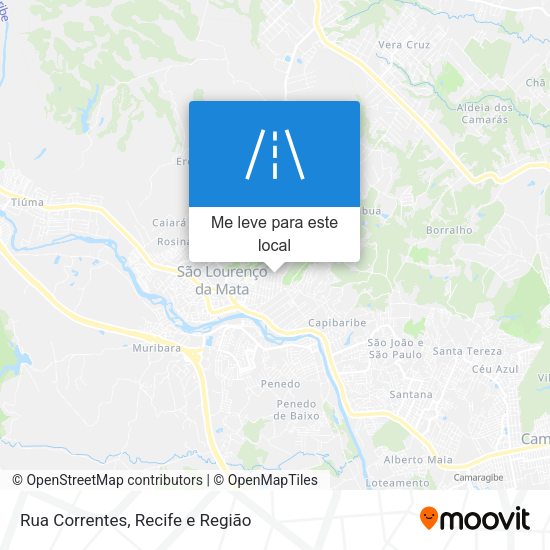 Rua Correntes mapa