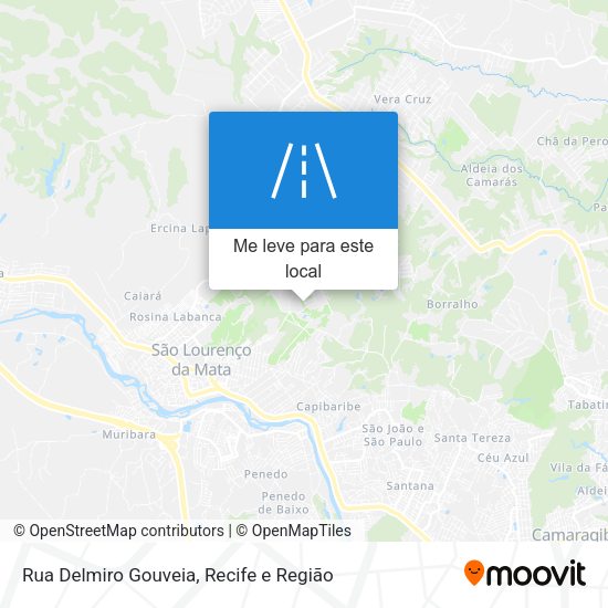 Rua Delmiro Gouveia mapa