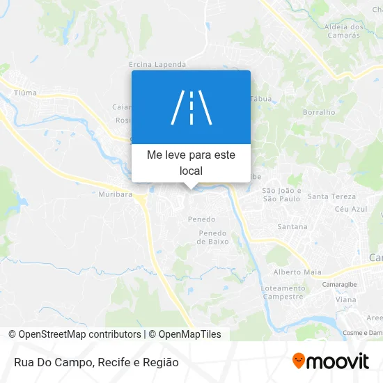 Rua Do Campo mapa